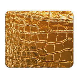 Коврик прямоугольный с принтом Золотой Крокодил , натуральный каучук | размер 230 х 185 мм; запечатка лицевой стороны | gold | texture | глянец | золото | кожа | крокодил | текстура