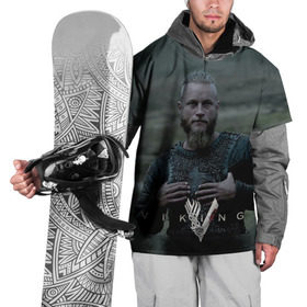 Накидка на куртку 3D с принтом Рагнар Лодброк , 100% полиэстер |  | Тематика изображения на принте: викинги