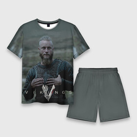 Мужской костюм с шортами 3D с принтом Рагнар Лодброк ,  |  | викинги