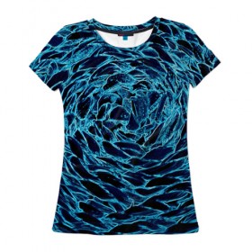 Женская футболка 3D с принтом Оптические иллюзии , 100% полиэфир ( синтетическое хлопкоподобное полотно) | прямой крой, круглый вырез горловины, длина до линии бедер | иллюзия | оптическая