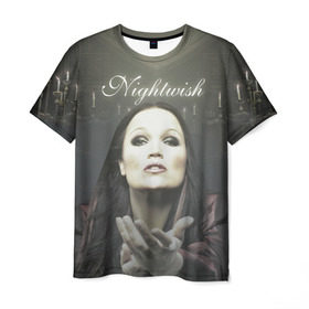 Мужская футболка 3D с принтом Тарья Турунен Nightwish , 100% полиэфир | прямой крой, круглый вырез горловины, длина до линии бедер | nightwish | металл | музыка | рок | тарья турунен
