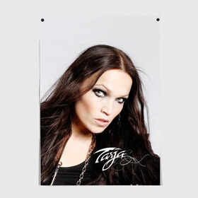 Постер с принтом Tarja Turunen Nightwish , 100% бумага
 | бумага, плотность 150 мг. Матовая, но за счет высокого коэффициента гладкости имеет небольшой блеск и дает на свету блики, но в отличии от глянцевой бумаги не покрыта лаком | nightwish | металл | музыка | рок | тарья турунен