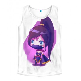 Мужская майка 3D с принтом Templar Assassin Cute , 100% полиэстер | круглая горловина, приталенный силуэт, длина до линии бедра. Пройма и горловина окантованы тонкой бейкой | dota | dota 2 | дота | дотан | раки | темпларка