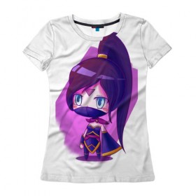 Женская футболка 3D с принтом Templar Assassin Cute , 100% полиэфир ( синтетическое хлопкоподобное полотно) | прямой крой, круглый вырез горловины, длина до линии бедер | dota | dota 2 | дота | дотан | раки | темпларка