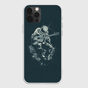 Чехол для iPhone 12 Pro Max Астронавт: , Силикон |  | Тематика изображения на принте: music | гитара | звезды | космонавт | космос | музыка
