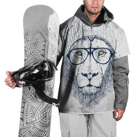 Накидка на куртку 3D с принтом Cool Lion , 100% полиэстер |  | красивый | крутой | лев | львица | очки | рисунок | узор
