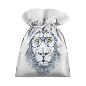 Подарочный 3D мешок с принтом Cool Lion , 100% полиэстер | Размер: 29*39 см | красивый | крутой | лев | львица | очки | рисунок | узор