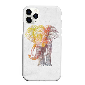 Чехол для iPhone 11 Pro матовый с принтом Solar Elephant , Силикон |  | красивый | крутой | рисунок | слон | узор