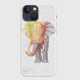 Чехол для iPhone 13 mini с принтом Solar Elephant ,  |  | красивый | крутой | рисунок | слон | узор