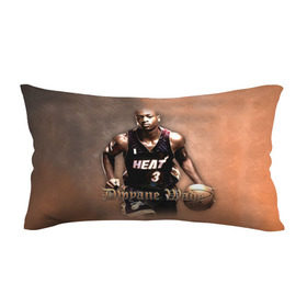 Подушка 3D антистресс с принтом Баскетболист Dwyane Wade , наволочка — 100% полиэстер, наполнитель — вспененный полистирол | состоит из подушки и наволочки на молнии | chicago bulls | баскетбол | буллз | дуэйн уэйд | нба | чикаго