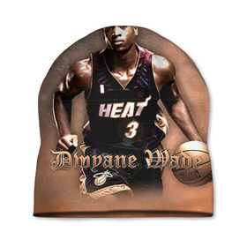 Шапка 3D с принтом Баскетболист Dwyane Wade , 100% полиэстер | универсальный размер, печать по всей поверхности изделия | chicago bulls | баскетбол | буллз | дуэйн уэйд | нба | чикаго