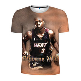 Мужская футболка 3D спортивная с принтом Баскетболист Dwyane Wade , 100% полиэстер с улучшенными характеристиками | приталенный силуэт, круглая горловина, широкие плечи, сужается к линии бедра | chicago bulls | баскетбол | буллз | дуэйн уэйд | нба | чикаго