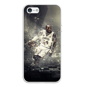 Чехол для iPhone 5/5S матовый с принтом Kobe Bryant , Силикон | Область печати: задняя сторона чехла, без боковых панелей | kobe bryant | lakers | los angeles lakers | nba. | баскетбол | баскетболист | коби брайант | лайкерс | лос анджелес лейкерс | нба