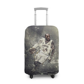 Чехол для чемодана 3D с принтом Kobe Bryant , 86% полиэфир, 14% спандекс | двустороннее нанесение принта, прорези для ручек и колес | kobe bryant | lakers | los angeles lakers | nba. | баскетбол | баскетболист | коби брайант | лайкерс | лос анджелес лейкерс | нба