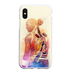 Чехол для iPhone XS Max матовый с принтом Kobe Bryant , Силикон | Область печати: задняя сторона чехла, без боковых панелей | kobe bryant | lakers | los angeles lakers | nba. | баскетбол | баскетболист | коби брайант | лайкерс | лос анджелес лейкерс | нба