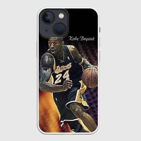 Чехол для iPhone 13 mini с принтом Kobe Bryant ,  |  | Тематика изображения на принте: kobe bryant | lakers | los angeles lakers | nba. | баскетбол | баскетболист | коби брайант | лайкерс | лос анджелес лейкерс | нба