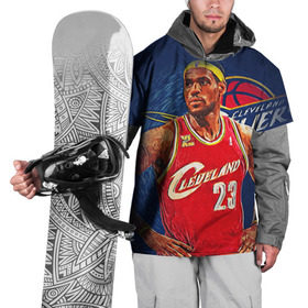 Накидка на куртку 3D с принтом LeBron James , 100% полиэстер |  | cleveland cavaliers | lebron james | nba. | баскетбол | баскетболист | джеймс леброн | кливленд кавальерс | нба