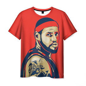 Мужская футболка 3D с принтом LeBron James , 100% полиэфир | прямой крой, круглый вырез горловины, длина до линии бедер | cleveland cavaliers | lebron james | nba. | баскетбол | баскетболист | джеймс леброн | кливленд кавальерс | нба