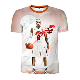 Мужская футболка 3D спортивная с принтом LeBron James , 100% полиэстер с улучшенными характеристиками | приталенный силуэт, круглая горловина, широкие плечи, сужается к линии бедра | cleveland cavaliers | lebron james | nba. | баскетбол | баскетболист | джеймс леброн | кливленд кавальерс | нба