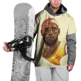 Накидка на куртку 3D с принтом LeBron James , 100% полиэстер |  | cleveland cavaliers | lebron james | nba. | баскетбол | баскетболист | джеймс леброн | кливленд кавальерс | нба