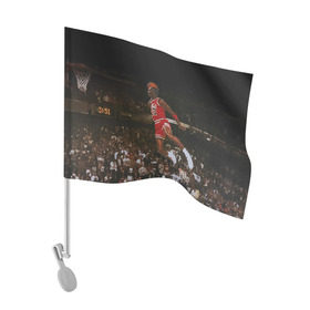 Флаг для автомобиля с принтом Michael Jordan , 100% полиэстер | Размер: 30*21 см | chicago bulls | michael jeffrey jordan | nba. | баскетбол | баскетболист | вашингтон уизардс | майкл джордан | нба | чикаго | чикаго буллз