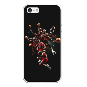 Чехол для iPhone 5/5S матовый с принтом Michael Jordan , Силикон | Область печати: задняя сторона чехла, без боковых панелей | chicago bulls | michael jeffrey jordan | nba. | баскетбол | баскетболист | вашингтон уизардс | майкл джордан | нба | чикаго | чикаго буллз