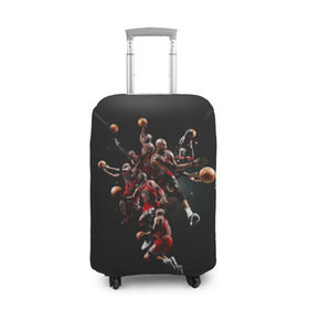 Чехол для чемодана 3D с принтом Michael Jordan , 86% полиэфир, 14% спандекс | двустороннее нанесение принта, прорези для ручек и колес | chicago bulls | michael jeffrey jordan | nba. | баскетбол | баскетболист | вашингтон уизардс | майкл джордан | нба | чикаго | чикаго буллз