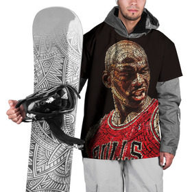 Накидка на куртку 3D с принтом Michael Jordan , 100% полиэстер |  | chicago bulls | michael jeffrey jordan | nba. | баскетбол | баскетболист | вашингтон уизардс | майкл джордан | нба | чикаго | чикаго буллз