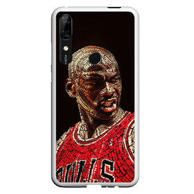 Чехол для Honor P Smart Z с принтом Michael Jordan , Силикон | Область печати: задняя сторона чехла, без боковых панелей | chicago bulls | michael jeffrey jordan | nba. | баскетбол | баскетболист | вашингтон уизардс | майкл джордан | нба | чикаго | чикаго буллз