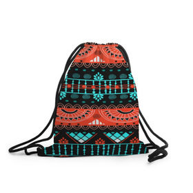 Рюкзак-мешок 3D с принтом Аддис-Абеба , 100% полиэстер | плотность ткани — 200 г/м2, размер — 35 х 45 см; лямки — толстые шнурки, застежка на шнуровке, без карманов и подкладки | орнамент | цветной | этно | яркий