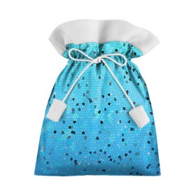 Подарочный 3D мешок с принтом Синий узор , 100% полиэстер | Размер: 29*39 см | абстракция | арт | мозайка | рисунок | синий | текстура | узоры