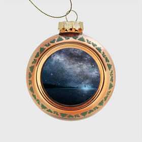 Стеклянный ёлочный шар с принтом Звездное небо , Стекло | Диаметр: 80 мм | вселенная | галактика | звезды | небо | ночь