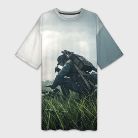 Платье-футболка 3D с принтом BATTLEFIELD 1 ,  |  | battlefield 1 | батлфилд 1