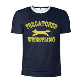 Мужская футболка 3D спортивная с принтом Foxcather team , 100% полиэстер с улучшенными характеристиками | приталенный силуэт, круглая горловина, широкие плечи, сужается к линии бедра | foxcatcher | freestyle | wrestling | борьба | вольная
