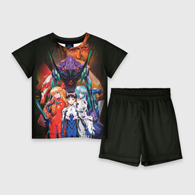 Детский костюм с шортами 3D с принтом Евангелион 4 ,  |  | Тематика изображения на принте: anime | eva | evangelion | nge | аниме | анимешник | анимешнику | ева | евангелион | евангелион нового поколения | нге | синсэйки эвангэрион