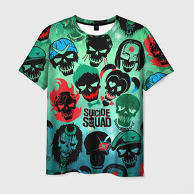 Мужская футболка 3D с принтом Suicide Squad , 100% полиэфир | прямой крой, круглый вырез горловины, длина до линии бедер | Тематика изображения на принте: harley quinn | suicide squad | харли квинн