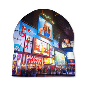 Шапка 3D с принтом Авеню стрит , 100% полиэстер | универсальный размер, печать по всей поверхности изделия | америка | город | европа | китай | красота | новинки | ночь | огонь | пейзаж | свет