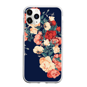 Чехол для iPhone 11 Pro Max матовый с принтом Fashion flowers , Силикон |  | Тематика изображения на принте: fashion | flower | мода | фэшн | цветы