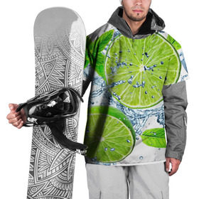Накидка на куртку 3D с принтом Свежесть лайма , 100% полиэстер |  | Тематика изображения на принте: бармен | витамины | диета | коктель | куб | лед | мороз | новинки | холодный | цвет