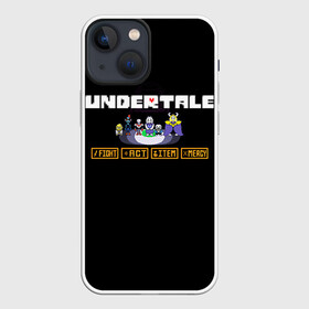 Чехол для iPhone 13 mini с принтом Undertale 4 ,  |  | альфис | андайн | андертейл | асгор | дримурр | меттатон | папирус | подземелье | санс | ториэль | флауи | фриск