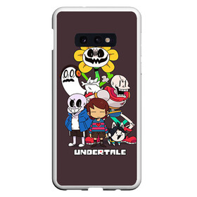 Чехол для Samsung S10E с принтом Undertale 3 , Силикон | Область печати: задняя сторона чехла, без боковых панелей | альфис | андайн | андертейл | асгор | дримурр | меттатон | папирус | подземелье | санс | ториэль | флауи | фриск