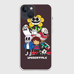 Чехол для iPhone 13 с принтом Undertale 3 ,  |  | альфис | андайн | андертейл | асгор | дримурр | меттатон | папирус | подземелье | санс | ториэль | флауи | фриск