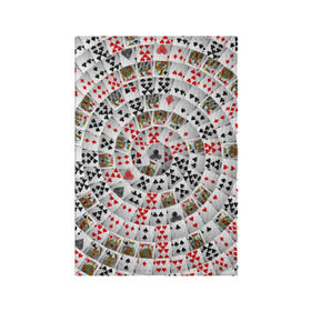 Обложка для паспорта матовая кожа с принтом Игральные карты 3 , натуральная матовая кожа | размер 19,3 х 13,7 см; прозрачные пластиковые крепления | карты | настольные игры | пасьянс | покер