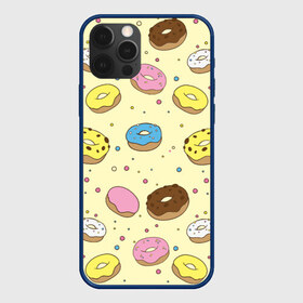 Чехол для iPhone 12 Pro Max с принтом Сладкие пончики , Силикон |  | Тематика изображения на принте: булочки | гомер симпсон | еда | пончики | сладости
