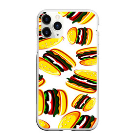 Чехол для iPhone 11 Pro Max матовый с принтом Гамбургер , Силикон |  | Тематика изображения на принте: fast food | фастфуд