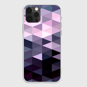 Чехол для iPhone 12 Pro Max с принтом Pixel Polygon , Силикон |  | геометрия | полигоны | треугольник