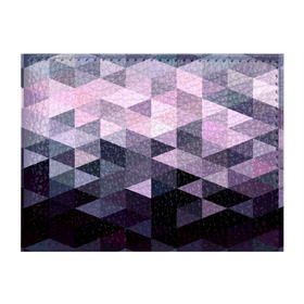 Обложка для студенческого билета с принтом Pixel Polygon , натуральная кожа | Размер: 11*8 см; Печать на всей внешней стороне | геометрия | полигоны | треугольник