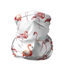 Бандана-труба 3D с принтом Узор из фламинго , 100% полиэстер, ткань с особыми свойствами — Activecool | плотность 150‒180 г/м2; хорошо тянется, но сохраняет форму | животные | мозаика | птицы | узор | фауна | фламинго