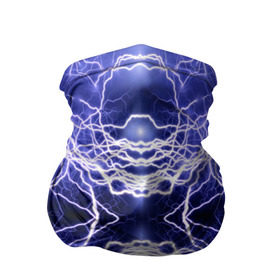 Бандана-труба 3D с принтом Static Electricity , 100% полиэстер, ткань с особыми свойствами — Activecool | плотность 150‒180 г/м2; хорошо тянется, но сохраняет форму | static electricity | белый | молнии | разряд | синий | статическое электричество | фиолетовый | чёрный