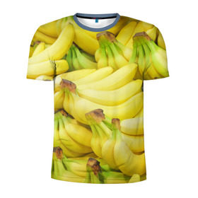 Мужская футболка 3D спортивная с принтом бананы , 100% полиэстер с улучшенными характеристиками | приталенный силуэт, круглая горловина, широкие плечи, сужается к линии бедра | 